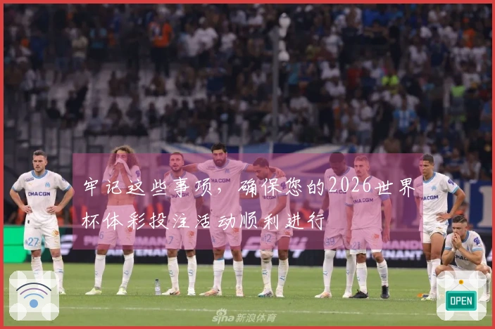 牢记这些事项，确保您的2026世界杯体彩投注活动顺利进行
